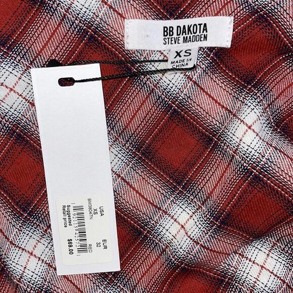 NWT plaid shirt dress - Picture 8 of 8